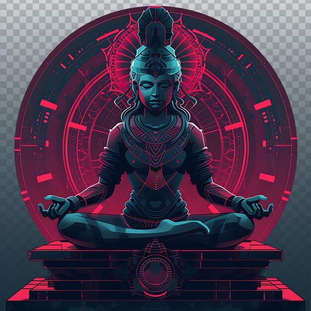 Vibrant Chakra Poster Design with Exaggerated Poses