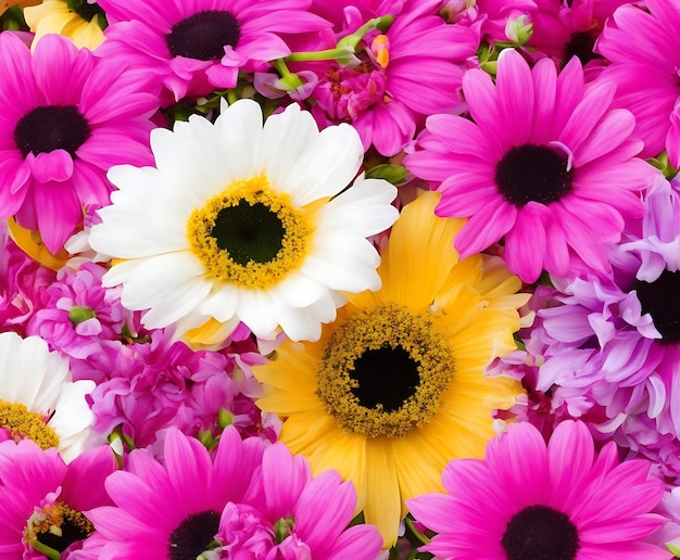 A Vibrant and Cheerful flower with a White Heart Beautiful flower A Colorful Floral Close Up