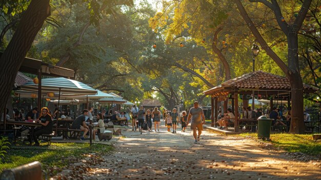 Vibrant City Park Life Joyful Scenes of Families Children Playing and Picnics Captured with Canon EOS RP 24105mm Lens