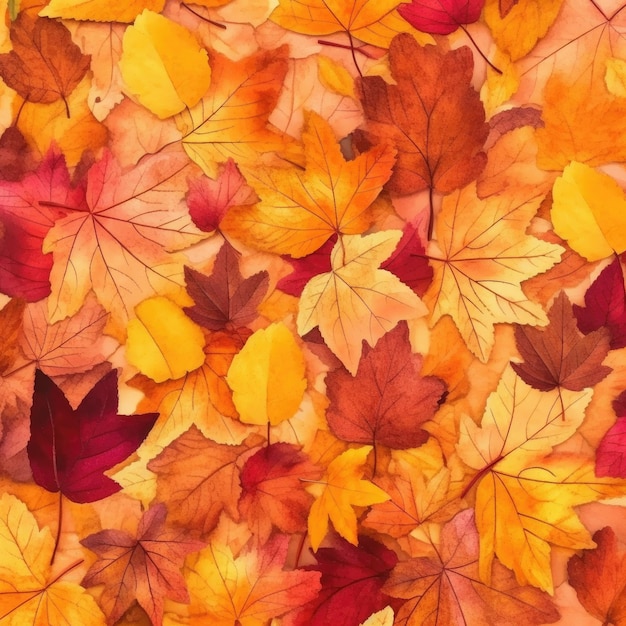 a vibrant collage of autumnal colors