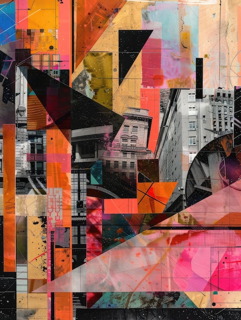 Vibrant Collages Celebrate Urban Cityscapes Vertical