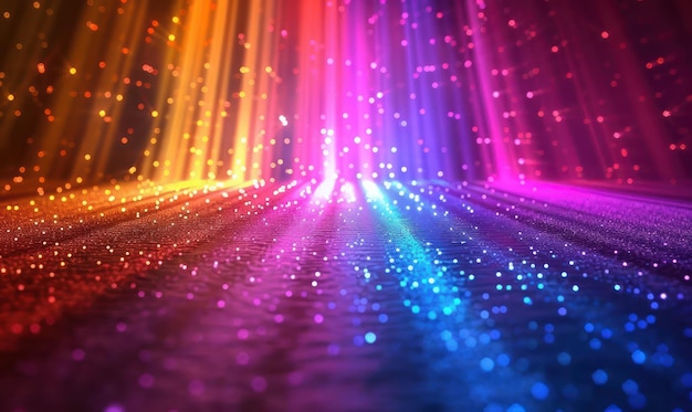 Vibrant Color Light Rays