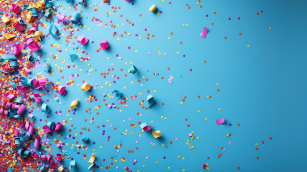 Vibrant and colorful abstract background with confetti