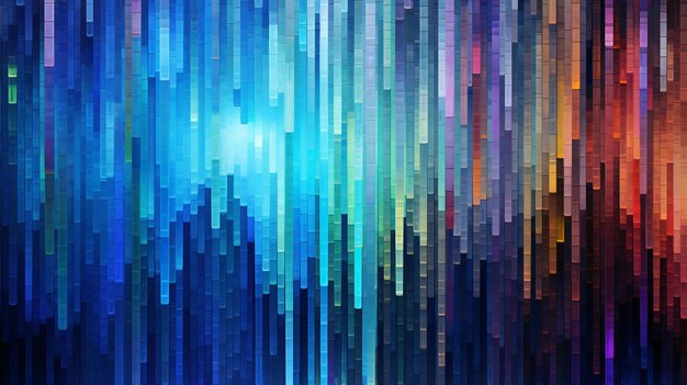 A vibrant and colorful abstract background with intersecting lines of various hues