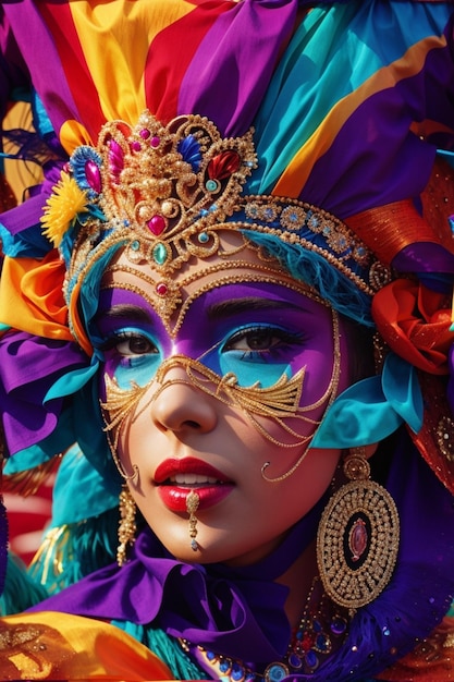 A vibrant colorful carnival