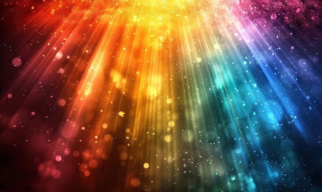 Vibrant Colorful Light Explosion