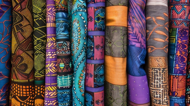 vibrant colors of African textiles and clothing reflecting the region diverse culture