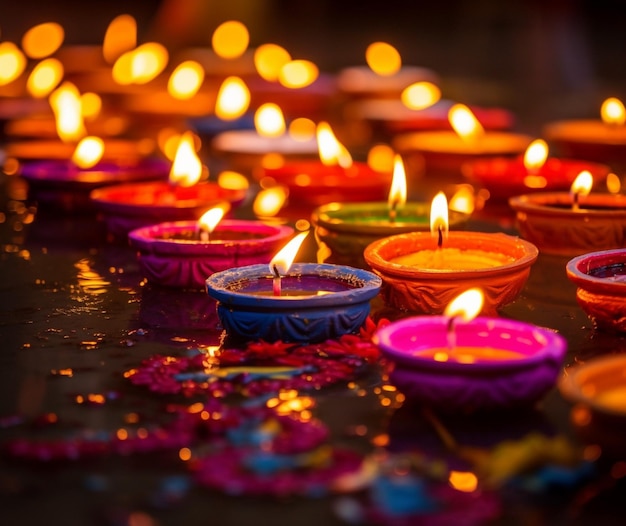 Vibrant colors of Diwali