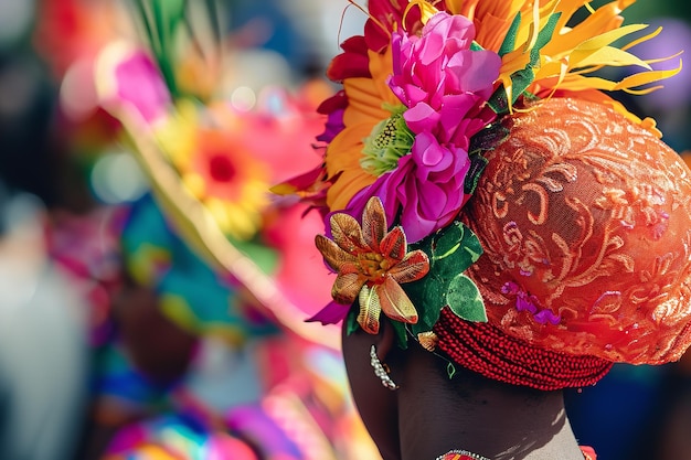 Vibrant and colourful image from Black History Month parades