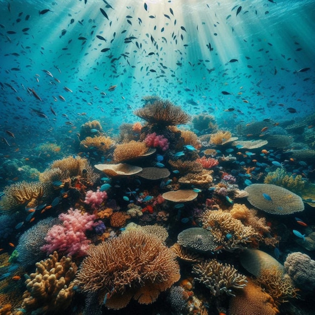 Vibrant Coral Reef Ecosystem