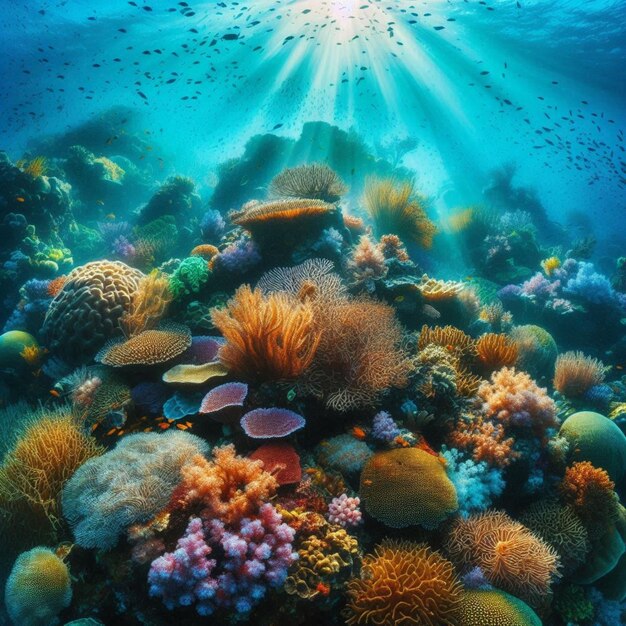 Vibrant Coral Reef Ecosystem