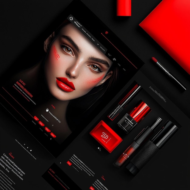 Vibrant Cosmetics Website UIUX Design