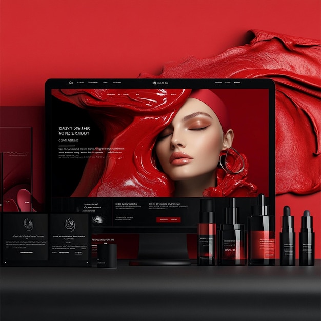 Vibrant Cosmetics Website UIUX Design