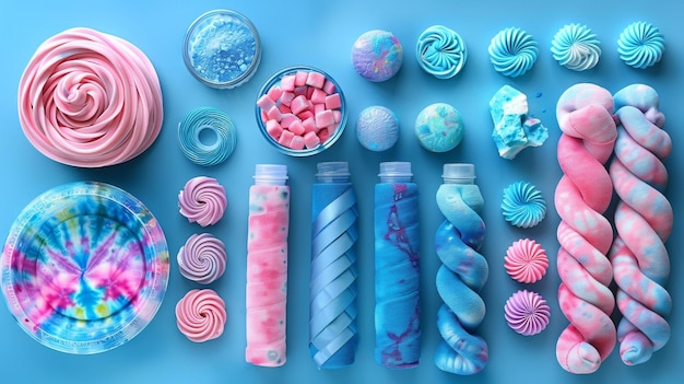 Vibrant Craft Supplies Painted Shells Candies and Beads