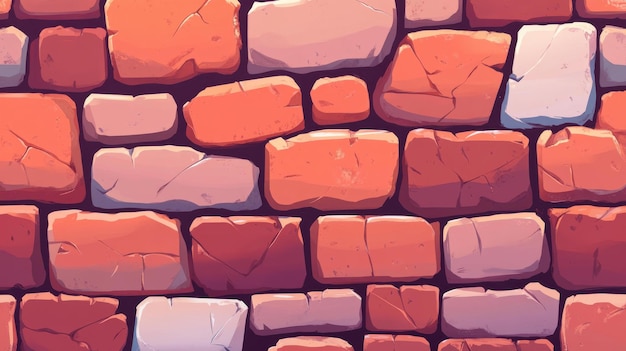 Vibrant D brick background illustration perfect