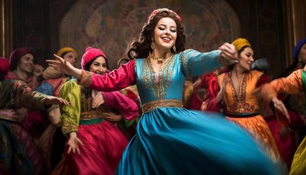 the vibrant dance performances at a Nowruz celebration