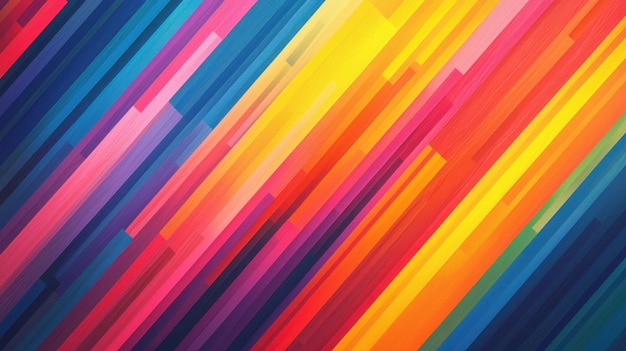 Photo vibrant diagonal stripes seamless pattern for playful designs