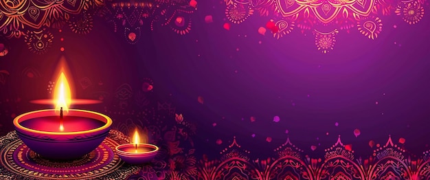 Vibrant Diwali Doodle Page Customizable Border Design