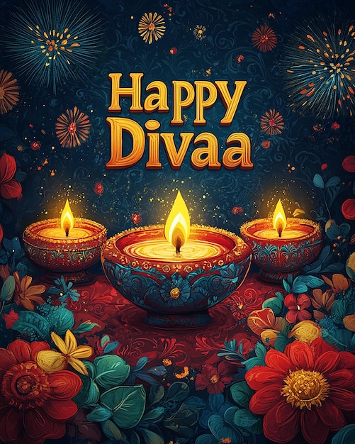 Vibrant Diwali Festival Poster