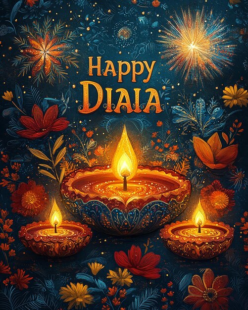 Vibrant Diwali Festival Poster