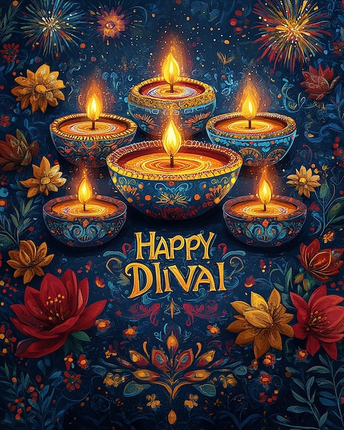 Vibrant Diwali Festival Poster