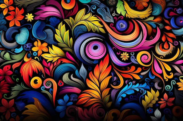 Vibrant Doodle Design AI