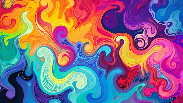 A vibrant and dynamic abstract background with swirling colors