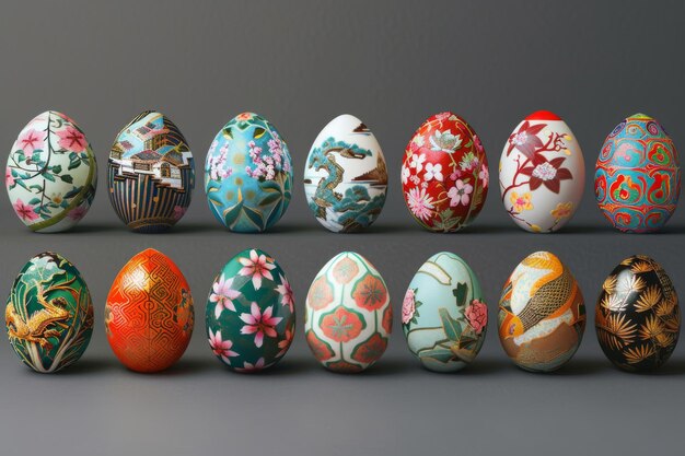 Vibrant Egg Sculptures Celebrating Cultural Diversity