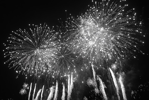 Photo a vibrant festival with grand fireworks lighting up the night sky