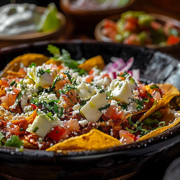 A vibrant and flavorful plate of chilaquiles