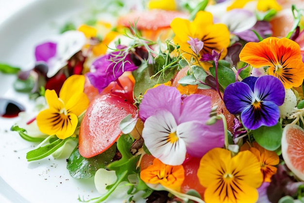 Vibrant Floral Bouquet Featuring Colorful Pansy and Daisy Blooms