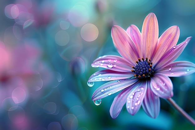 Vibrant flower desktop wallpaper with dynamic lively colors