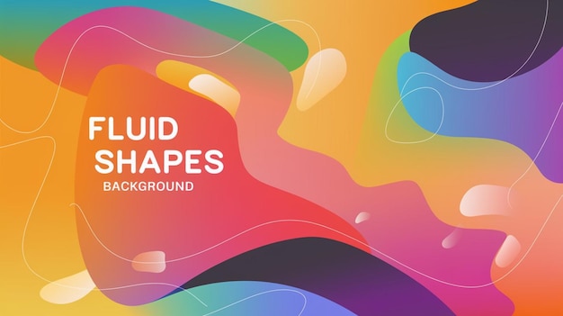 Photo vibrant fluid shapes backdrops for creative visuals