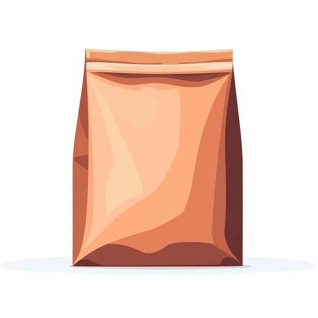 Photo vibrant food bag illustration ideal for presentations promos or ads rendered in modern