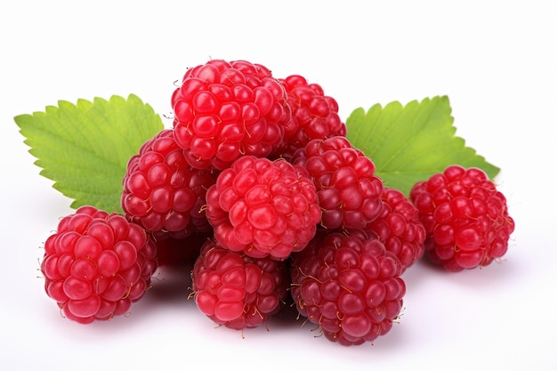 Vibrant fresh ripe strawberries displayed on a white background for optimal search visibility