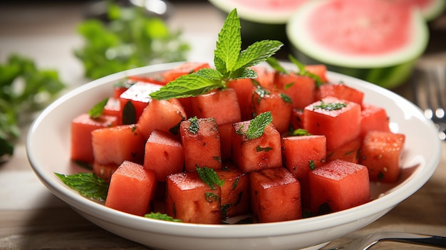 Vibrant Fruit Salad with Colorful Medley