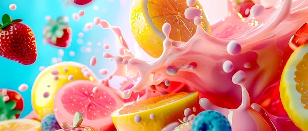 Vibrant Fruit Splash