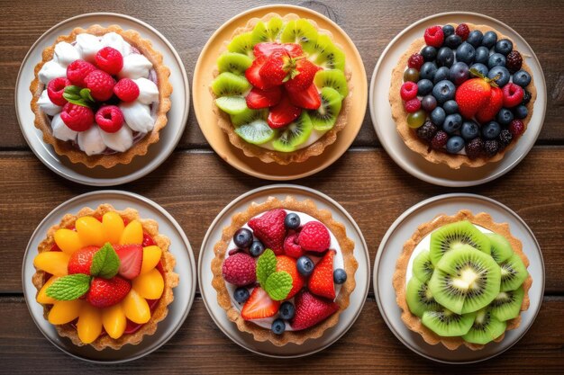 Vibrant Fruit Tart Bursting with Colorful Flavors