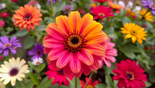 Vibrant Garden of Daisy Blooms