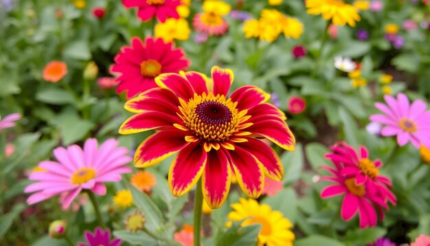 Vibrant Garden of Daisy Blooms