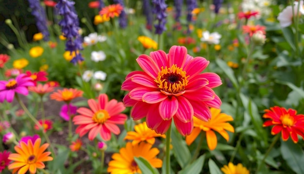 Vibrant Garden of Daisy Blooms