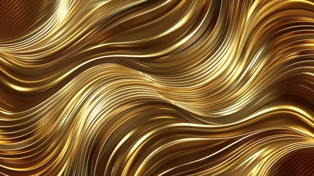 Vibrant Golden Abstract Geometric Pattern with Warm Colors and Glowing Lines