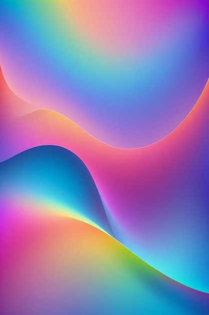 Vibrant gradient abstract background vertical composition