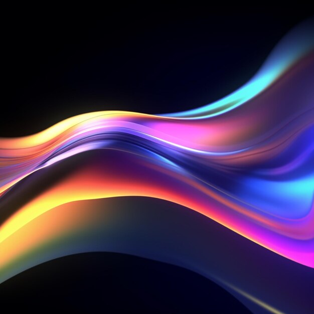 Vibrant Gradient Waves Abstract Background Collection