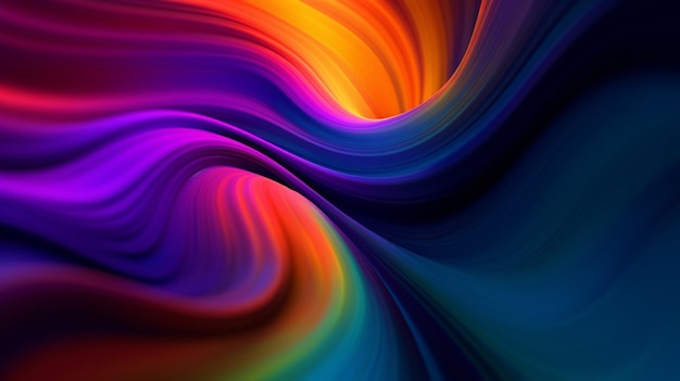 Vibrant Gradient Waves Abstract Background Collection