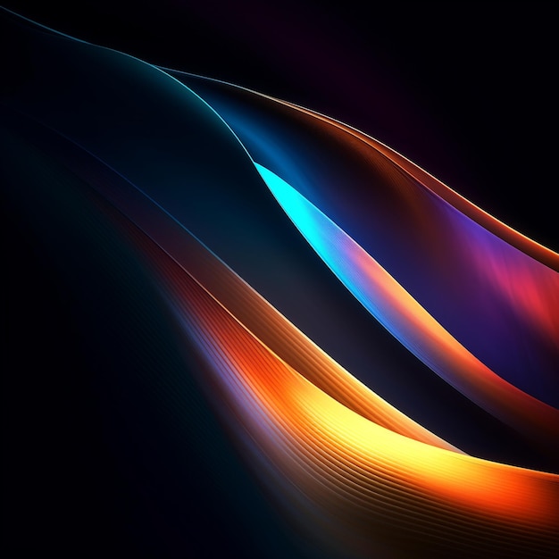 Vibrant Gradient Waves Abstract Background Collection