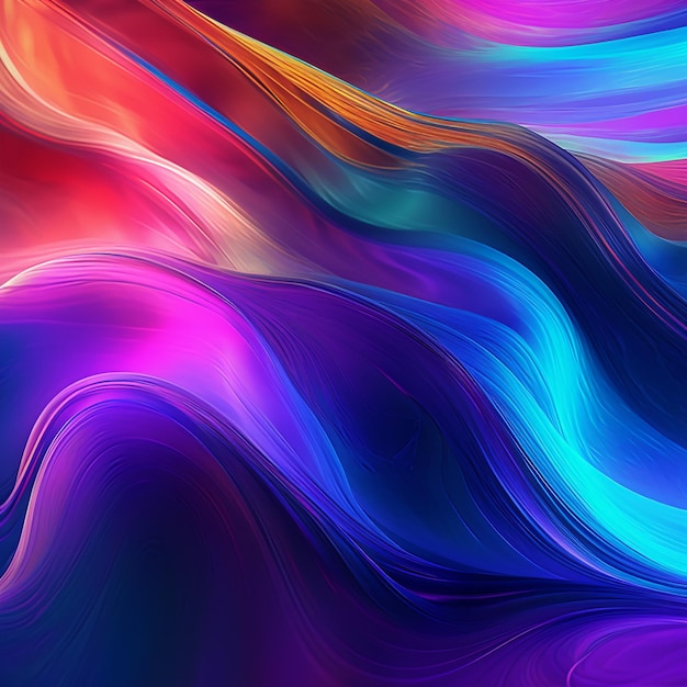 Vibrant Gradient Waves Abstract Background Collection