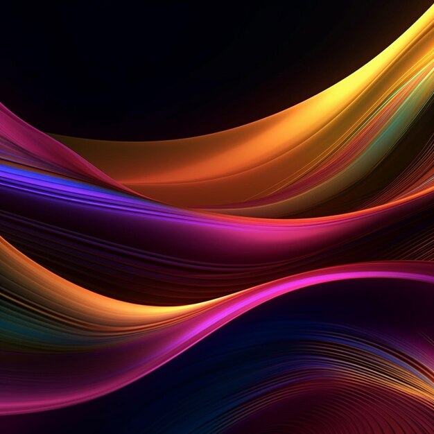 Vibrant Gradient Waves Abstract Background Collection