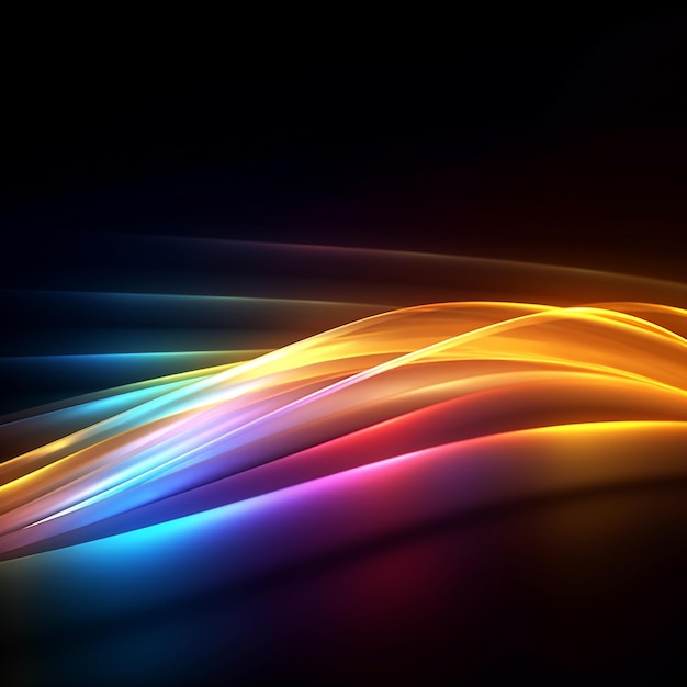 Vibrant Gradient Waves Abstract Background Collection