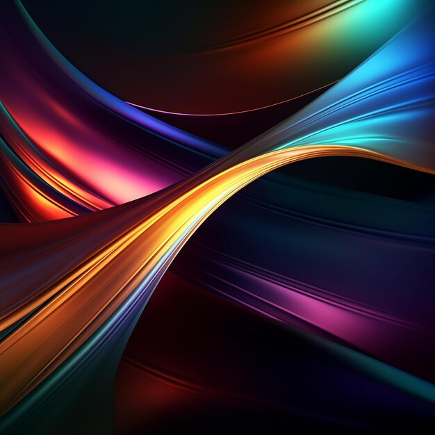 Vibrant Gradient Waves Abstract Background Collection